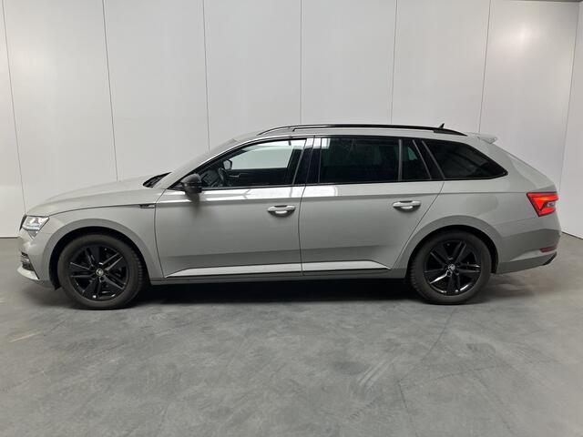 Skoda SUPERB Combi 1.4 TSI iV Sportline / AUTOMAAT/ DCC/ TREKHAAK/ STUUR+STOELVERWARM./ MEMORY SEAT/ DODEHOEK/ PARK.SENSOR.V+A/ CAMERA/ SMARTLINK/ ACC/ KEYLESS/ ELEK.ACHTERKLEP/ DAB/ NAVI/ CLIMA/ LED/ 19'' LMV
