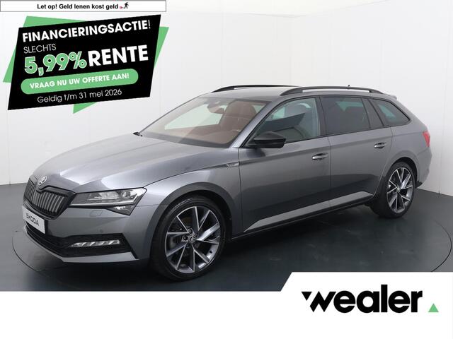 Skoda SUPERB Combi 1.4 TSI iV Sportline Business | 218 PK | SoH 100% | Matrix LED koplampen | Adaptive cruise control | 19" LM velgen | Apple Carplay/Android Auto |
