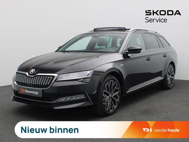 Skoda SUPERB Combi 1.4 TSI iV Laurin & Klement 218PK DSG SOH 90,67%, Panoramadak, Trekhaak, Leder, Memorystoelen, Virtual Pedal, Keyless, Canton Audio, 18" LM Velgen, Stoel-Stuurverwarming, Matrix LED
