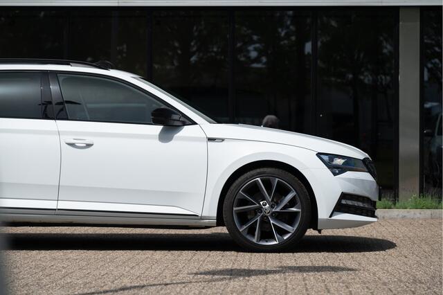 Skoda SUPERB Combi 1.4 TSI iV Sportline Business | Trekhaak | Pano | 360 cam | Standkachel | Adapt. Cruise | 19"