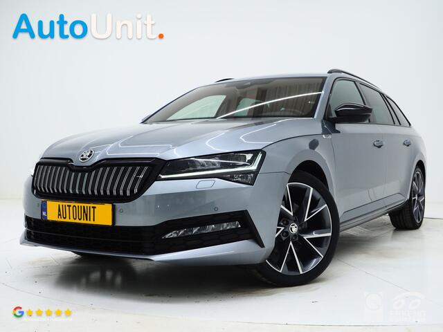 Skoda SUPERB Combi 1.4 TSI iV Sportline | Leder/Alcantara | Trekhaak | Carbon | 360 | Memory | Keyless | Adaptive Cruise