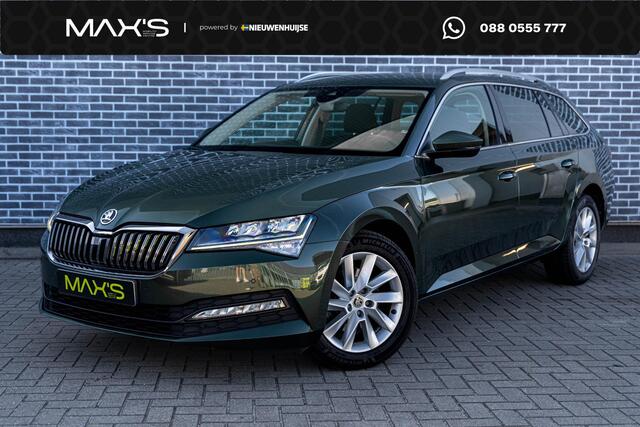 Skoda SUPERB Combi 1.5 TSI DSG Business Edition | Trekhaak | Parkeersensoren | Privacy Glas | Stoelverwarming | Keyless Entry | LED Koplampen | Climate Control | Cruise Control | Lichtmetalen Velgen 17 inch | Navigatie Amundsen | Apple Carplay | Android Auto