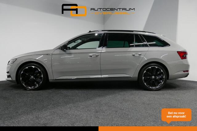 Skoda SUPERB Combi 1.4 TSI iV Sportline Business / Panoramadak / Elektr. verstelbare stoelen + memory / Elektr. wegklapbare trekhaak / Stoelverwarming / Ambienteverlichting / Apple Carplay - Android Auto / Achteruitrijcamera / Stuuwielverwarming / PDC / 19'' LMV / Nav