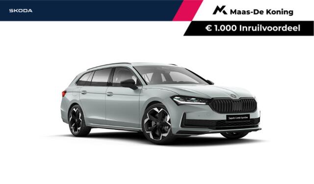 Skoda SUPERB combi Sportline Business 1.5 TSI PHEV 150 kW / 204 PK Combi | Pebble Silver | 19'' Lichtmetalen Velgen | 1000,- inruilpremie!!