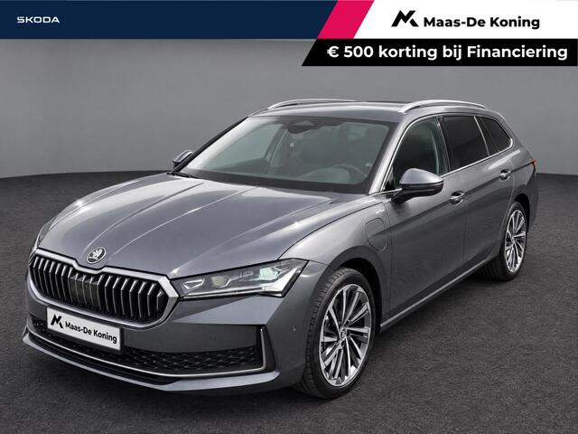 Skoda SUPERB Combi 1.5TSI 160kW/218PK PHEV Laurin & Klement · Trekhaak · 360°Camera · Canton sound · Achterbank verwarmd · Apple/Android Car Play ·
