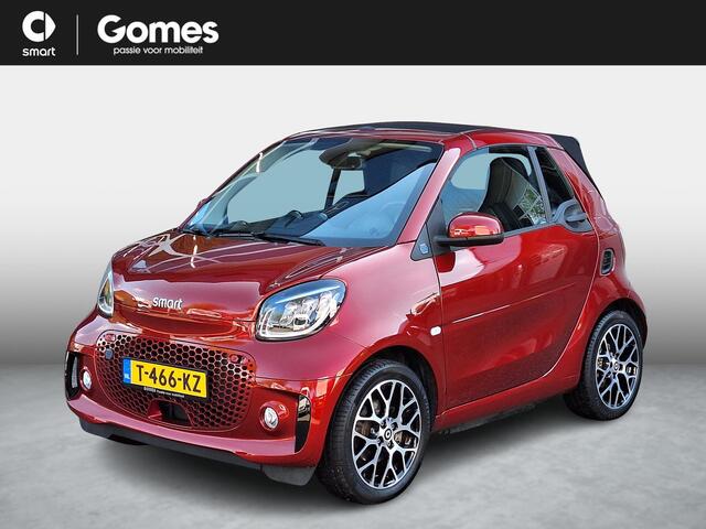 Smart FORTWO EQ cabriolet | Leder Zwart | Comfort Plus Pakket | Winter Pakket | JBL Soundsystem | LED Koplampen | Regensensor | Lichtsensor | Achteruitrijcamera | Sfeerverlichting | Stoelverwarming | Stuurverwarming | Cruise Control | Parkeersensoren Achter