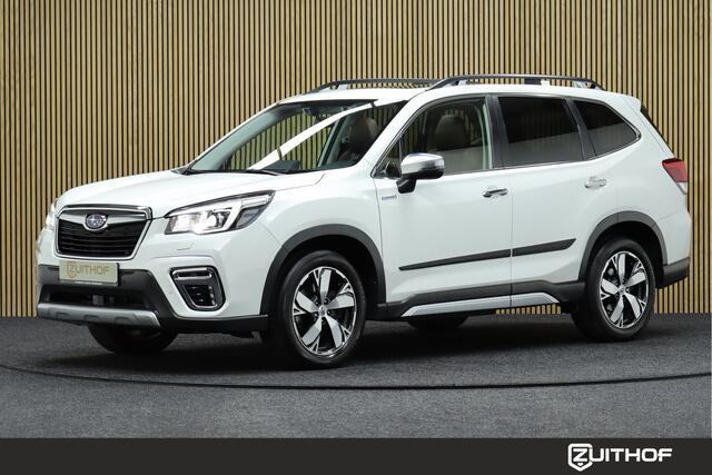 Subaru FORESTER 2.0i e-BOXER First Edition | Adaptive-cruise | Elek. Glazen Panoramadak | Apple Carplay & Android Auto | Navigatie | Leder | Camera | Keyless | Afneembare Trekhaak | Dodehoekdetectie