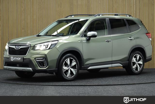 Subaru FORESTER 2.0i e-BOXER First Edition AWD | Panoramadak | Adaptive-cruise | Trekhaak | Leder | Camera | Clima | Elek. Achterklep | EyeSight | Apple Carplay & Android Auto | Keyless | Dodehoekdetectie