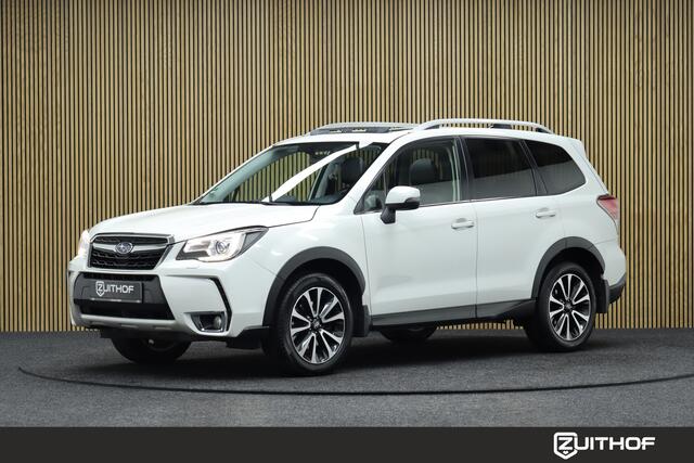 Subaru FORESTER 2.0 XT 241PK Sport Premium AWD Automaat | Trekhaak | Elek. Glazen Panoramadak | Adaptive-cruise | Camera | Clima | Navigatie | Leder | Elek. Achterklep | Stoelverwarming V+A | Stuurverwarming | Keyless | Dodehoekdetectie