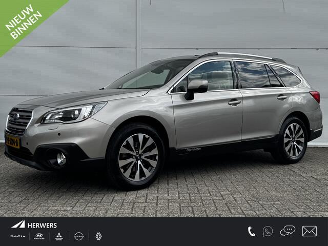 Subaru OUTBACK 2.5i Premium / Trekhaak 2000 kg / 10-2017 / duurste uitvoering / zeer nette auto / goed onderhouden / pdc voor / Stoelverwarming / Bluetooth audio / Leren Bekleding /