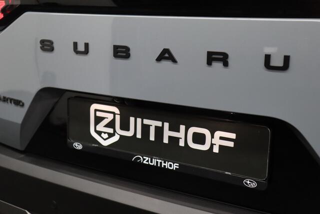 Subaru Uncharted 2E-xcite+ 77 kWh | Adaptive-cruise | 360° Camera | Clima | Navigatie | Leder | Apple Carplay & Android Auto | Parkeerhulp | Stoel & Stuurverwarming | Elek. Achterklep | Keyless | Dodehoekdetectie
