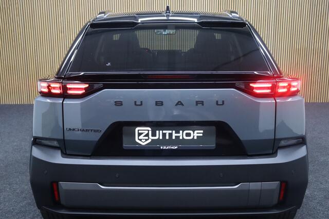 Subaru Uncharted 4E-xperience+ AWD 77 kWh | Panoramadak | 1500KG Trekvermogen | Adaptive-cruise | Powermode | LM Velgen 20'' | Camera | Clima | Navigatie | Apple Carplay & Android Auto | Stoel & Stuurverwarming | Keyless | Dodehoekdetectie