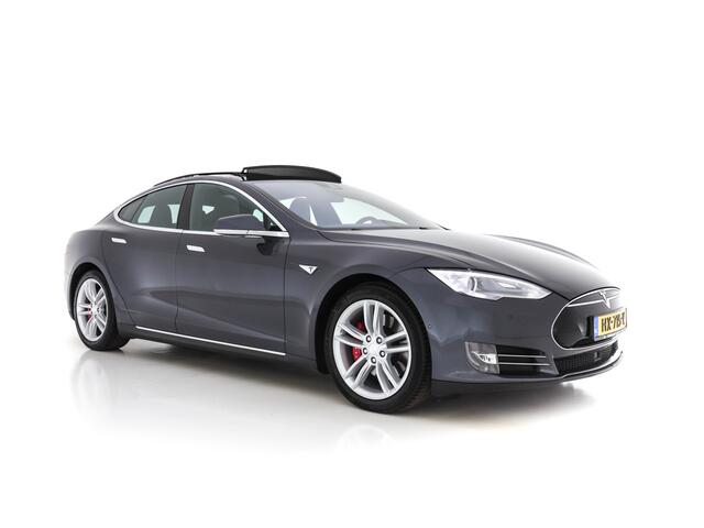 Tesla MODEL S P85D Performance-Pack AWD [ 3-Fase ] (INCL-BTW) *PANO | NAPPA-VOLLEDER | AUTO-PILOT | AIR-SUSPENSION | KEYLESS | CAMERA | FULL-LED | ADAPTIVE-CRUISE | VIRTUAL-COCKPIT | SPORT-SEATS | 19"ALU*