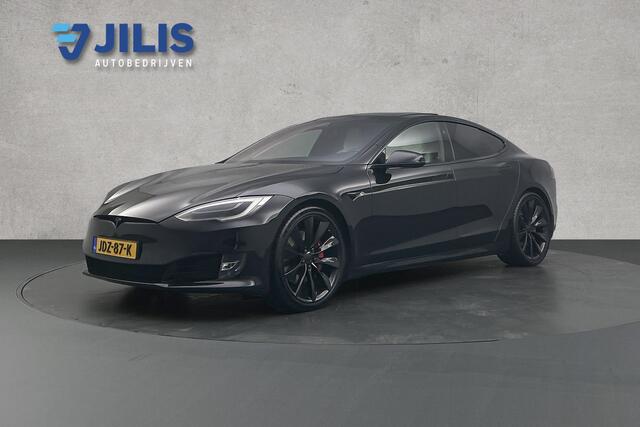 Tesla MODEL S P100D Performance 612 PK | Black optiek | BTW | Lederen bekleding | Panoramadak | Rondomzicht camera | Stoelverwarming