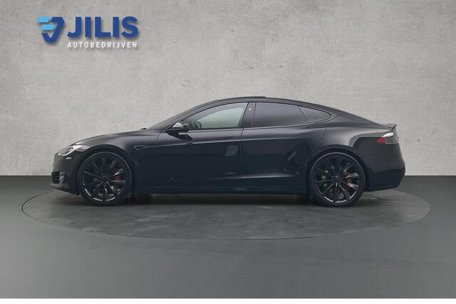 Tesla MODEL S P100D Performance 612 PK | Black optiek | BTW | Lederen bekleding | Panoramadak | Rondomzicht camera | Stoelverwarming