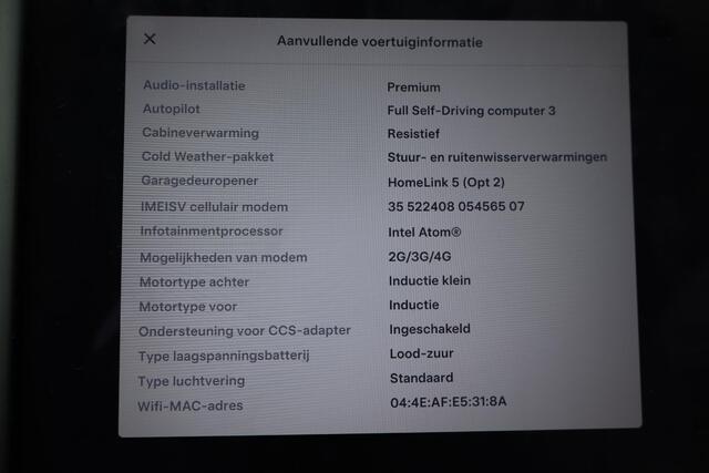 Tesla MODEL S 100D 87,5% SOH, Panoramadak, Autopilot computer 3.0, 360 Camera, Stoel- en Stuurverwarming, Auto moet nog gereinigd worden!