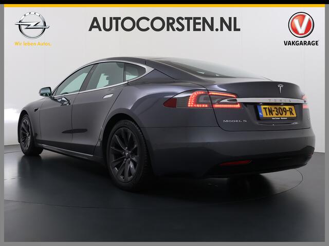 Tesla MODEL S 75D 476pk 4x4 Leer Pano-Dak AutoPilot Exhanced Intelligente Luchtvering Carbon-afw. El.Stoelen/Geheugen Navi Pdc-A+Voor pakket El.Achterklep Adaptive-Led 19" Keyless Next-Gen-Stoelen Apple Carplay Android Auto ESP Bord-Herkenning Camera El.Stuurwiel Dodeh