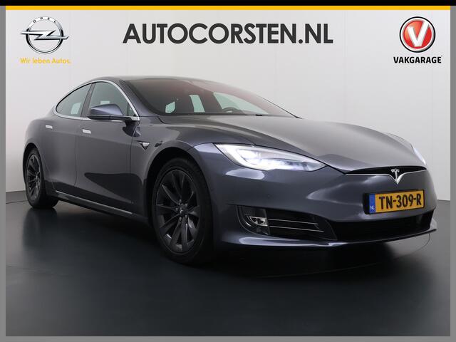 Tesla MODEL S 75D 476pk 4x4 Leer Pano-Dak AutoPilot Exhanced Intelligente Luchtvering Carbon-afw. El.Stoelen/Geheugen Navi Pdc-A+Voor pakket El.Achterklep Adaptive-Led 19" Keyless Next-Gen-Stoelen Apple Carplay Android Auto ESP Bord-Herkenning Camera El.Stuurwiel Dodeh