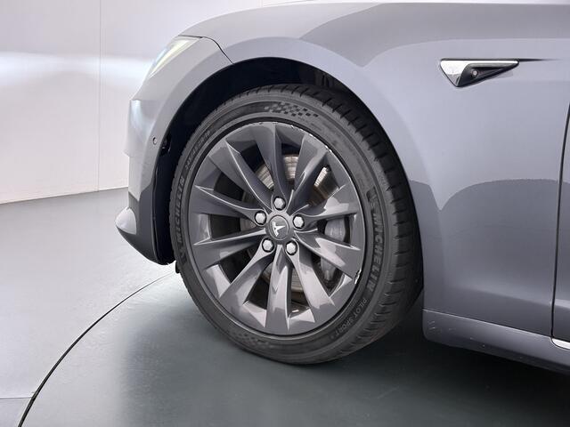 Tesla MODEL S 75D 476pk 4x4 Leer Pano-Dak AutoPilot Exhanced Intelligente Luchtvering Carbon-afw. El.Stoelen/Geheugen Navi Pdc-A+Voor pakket El.Achterklep Adaptive-Led 19" Keyless Next-Gen-Stoelen Apple Carplay Android Auto ESP Bord-Herkenning Camera El.Stuurwiel Dodeh