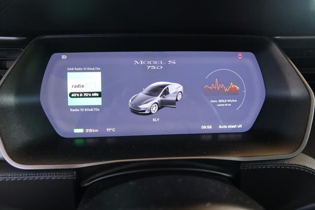 Tesla MODEL S 75D met twee sets velgen