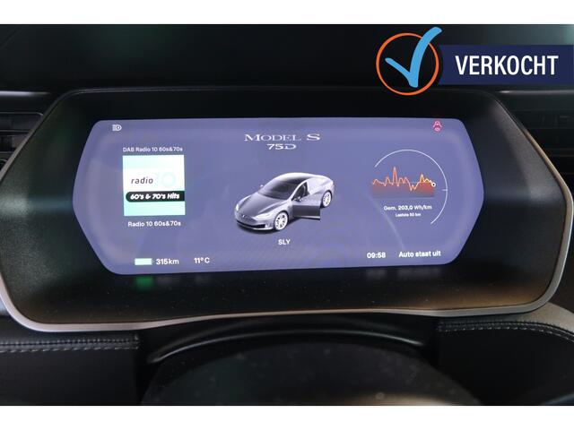 Tesla MODEL S 75D met twee sets velgen