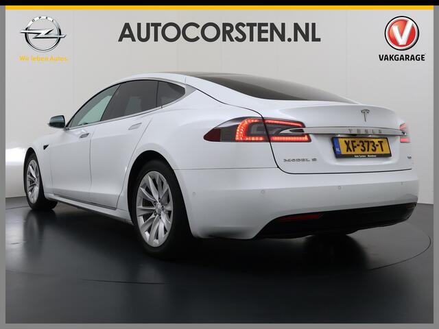 Tesla MODEL S 75D 476pk 4x4 1/2 Leer Panodak AutoPilot Enhanced Intelligente Luchtvering El.Stoelen/Geheugen Navi Pdc-A+Voor pakket El.Achterklep Adaptive-Led 19" Keyless Next-Gen-Stoelen Apple Carplay Android Auto ESP Bord-Herkenning Camera El.Stuurwiel Do 19" 1e eige