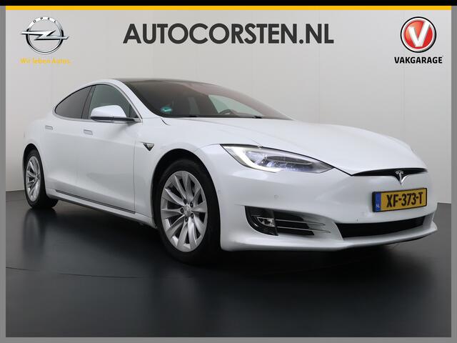 Tesla MODEL S 75D 476pk 4x4 1/2 Leer Panodak AutoPilot Enhanced Intelligente Luchtvering El.Stoelen/Geheugen Navi Pdc-A+Voor pakket El.Achterklep Adaptive-Led 19" Keyless Next-Gen-Stoelen Apple Carplay Android Auto ESP Bord-Herkenning Camera El.Stuurwiel Do 19" 1e eige