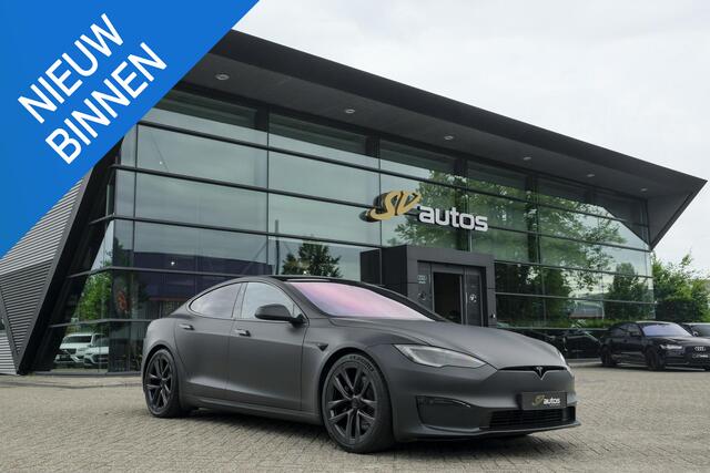 Tesla MODEL S Plaid+ 1020pk Yoke stuur FSD *BTW* Panoramadak Full Self Drive NLauto 21' LMV