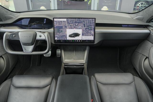 Tesla MODEL S Plaid+ 1020pk Yoke stuur FSD *BTW* Panoramadak Full Self Drive NLauto 21' LMV