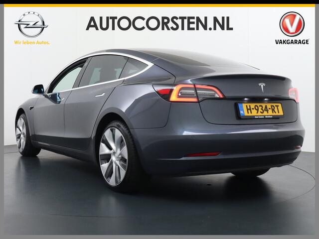 Tesla Model 3 SR+60kWh 326PK AutoPilot FSD-v.b Premium-Luidsprekers Leer PanoDak Adaptive cruise 18" Camera's Elektr.-Stuur+Stoelen+Spiegels+Geheugen+Easy-Entry+Verwarmde stoelen/achterbank Park assistent PDC-A+Voor WIFI Ecc Lane-Assist Speed-Assist Standard RWD Plus E