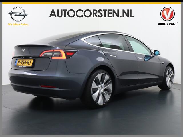 Tesla Model 3 SR+60kWh 326PK AutoPilot FSD-v.b Premium-Luidsprekers Leer PanoDak Adaptive cruise 18" Camera's Elektr.-Stuur+Stoelen+Spiegels+Geheugen+Easy-Entry+Verwarmde stoelen/achterbank Park assistent PDC-A+Voor WIFI Ecc Lane-Assist Speed-Assist Standard RWD Plus E