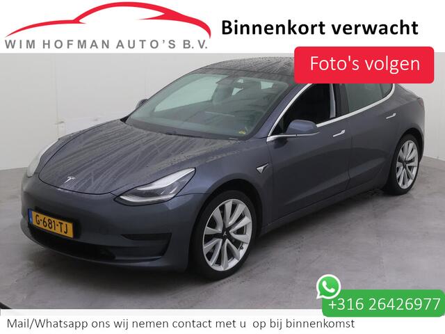 Tesla Model 3 RWD Plus 60 kWh Autopilot FDS Comp nieuwstaat Leder Camera Panodak