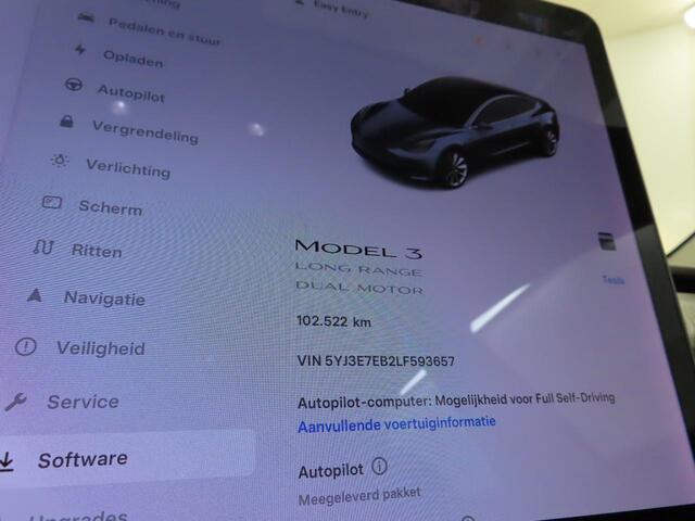 Tesla Model 3 Long Range AWD 75 kWh Autopilot FSD Comp Panodak Leder Camera