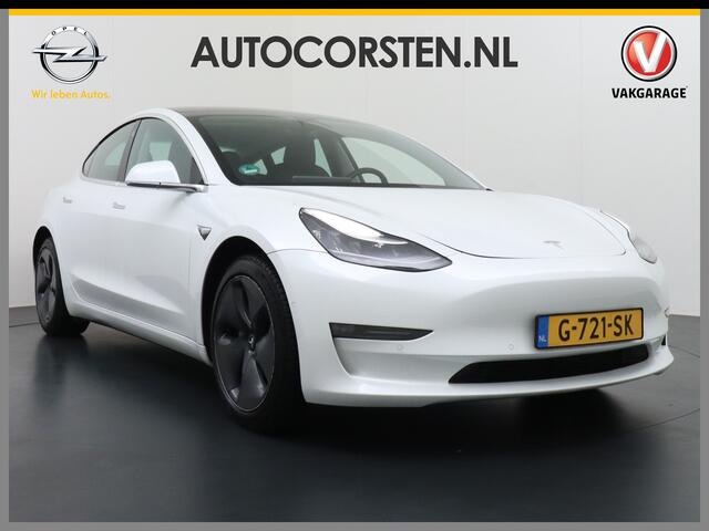 Tesla Model 3 Long Range 75kWh 463PK FSD-Full Self Driving Computer-3 Premium Audio 4wd 18" Lmv AutoPilot Panoramadak Camera's Leder Adaptive-CruiseControl-Stop&Go Pdc Ecc Dual Motor Stoel en achterbank verwarming Keyless Electr.Stoelen+Memory+Easy-Entry WiFi Origineel