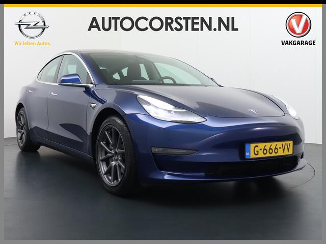 Tesla Model 3 Long Range AWD 75kWh FSD-3 Computer Lmv 18" AutoPilot Premium-Luidsprekers Leder PanoDak Adaptive cruise Camera's Elektr.-Stuur+Stoelen+Spiegels+Geheugen+Easy-Entry+Verwarmde stoelen/achterbank Park assistent Pdc WIFI Ecc Navi Lane-Assist Speed-Assist LED