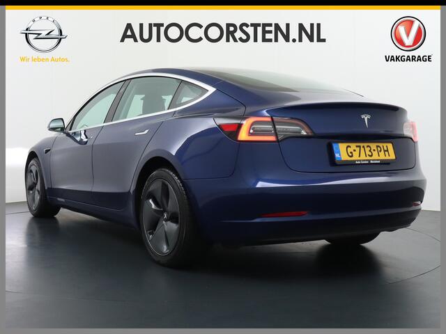 Tesla Model 3 RWD SR+ 60kWh 325PK FSD3-Comp. 18" AutoPilot Leder PanoDak Adaptive Cruise Camera's Elektr.-Stuur+Stoelen+Spiegels+Geheugen+Easy-Entry+Verwarmde stoelen Park assistent PDC WIFI Ecc Lane-Assist Speed-Assist Navi LED Comfortstoelen ACC DAB Voorverwarmen int
