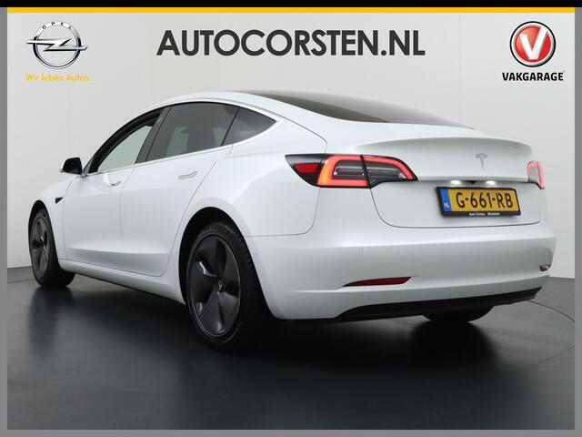 Tesla Model 3 RWD SR+ 60kWh 325PK FSD-3 AutoPilot Premium-Sound Leer PanoDak 18"LM Adaptive cruise Camera's Elektr.-Stuur+Stoelen+Spiegels+Geheugen+Easy-Entry+Verwarmde stoelen Park assistent PDC-A+Voor WIFI Ecc Lane-Assist Speed-Assist Standard RWD Plus Navi LED Comfo