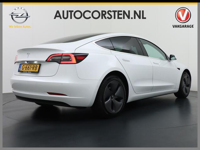 Tesla Model 3 RWD SR+ 60kWh 325PK FSD-3 AutoPilot Premium-Sound Leer PanoDak 18"LM Adaptive cruise Camera's Elektr.-Stuur+Stoelen+Spiegels+Geheugen+Easy-Entry+Verwarmde stoelen Park assistent PDC-A+Voor WIFI Ecc Lane-Assist Speed-Assist Standard RWD Plus Navi LED Comfo