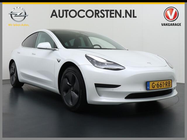 Tesla Model 3 RWD SR+ 60kWh 325PK FSD-3 AutoPilot Premium-Sound Leer PanoDak 18"LM Adaptive cruise Camera's Elektr.-Stuur+Stoelen+Spiegels+Geheugen+Easy-Entry+Verwarmde stoelen Park assistent PDC-A+Voor WIFI Ecc Lane-Assist Speed-Assist Standard RWD Plus Navi LED Comfo