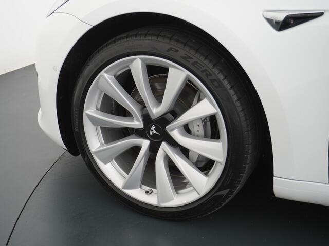 Tesla Model 3 SR+60kWh 325PK 19" AutoPilot Leer PanoDak Adaptive cruise Camera's Elektr.-Stuur+Stoelen+Spiegels+Geheugen+Easy-Entry+Verwarmde stoelen Park assistent PDC-A+Voor WIFI Ecc Lane-Assist Speed-Assist RWD Plus Navi full map LED-a+v ACC Dual-ECC DAB Voorverwarm