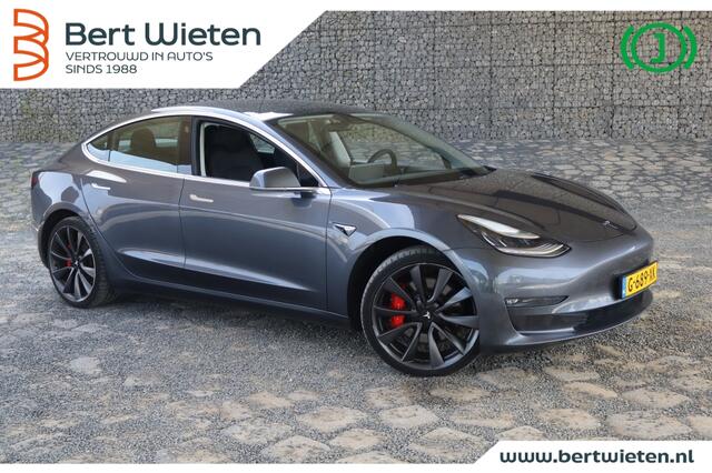 Tesla Model 3 Performance AWD75kWh I Geen Import I Achteruitrijcamera I Zwart