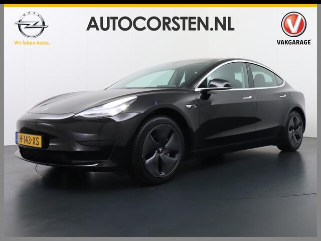 Tesla Model 3 2020! RWD SR+ 60kWh 325PK FSD-3 Computer AutoPilot Leder PanoDak Adaptive-Cruise Lmv 18" Camera's Elektr.-Stuur+Stoelen+Spiegels+Geheugen+Easy-Entry+Verwarmde stoelen Park assistent PDC WIFI Lane-Assist Speed-Assist Navi LED Comfortstoelen ACC DAB Voorver