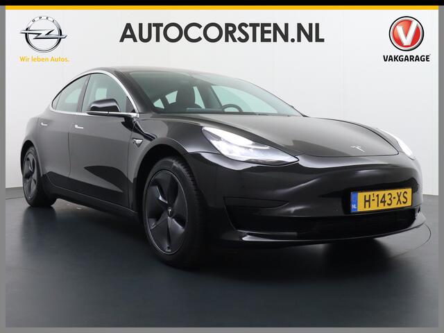 Tesla Model 3 2020! RWD SR+ 60kWh 325PK FSD-3 Computer AutoPilot Leder PanoDak Adaptive-Cruise Lmv 18" Camera's Elektr.-Stuur+Stoelen+Spiegels+Geheugen+Easy-Entry+Verwarmde stoelen Park assistent PDC WIFI Lane-Assist Speed-Assist Navi LED Comfortstoelen ACC DAB Voorver