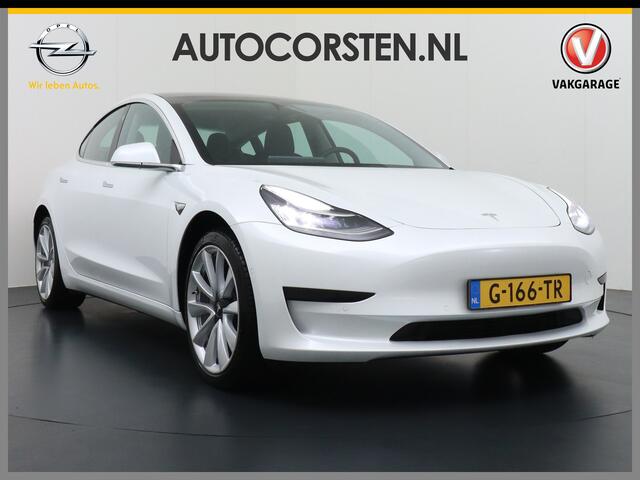 Tesla Model 3 RWD SR+ 60kWh 325PK 19" FSD-3 Computer AutoPilot Leder PanoDak Adaptive cruise Camera's Elektr.-Stuur+Stoelen+Bank+Spiegels+Geheugen+Easy-Entry+Verwarmde stoelen Park assistent PDC WIFI Ecc Lane-Assist Speed-Assist Navi LED Comfortstoelen ACC DAB Voorverw