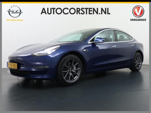 Tesla Model 3 Long Range 75kWh 463PK 18" FSD-Full Self Driving Computer-3 Premium Audio 4wd AutoPilot Panoramadak Camera's Leer Adaptive-Cruise-Control+Stop&Go Pdc-a+v Dual-Ecc Dual-Motor AWD Keyless(via GSM) Stoel en achterbank verwarming Electr.Stoelen+Memory+Easy-En