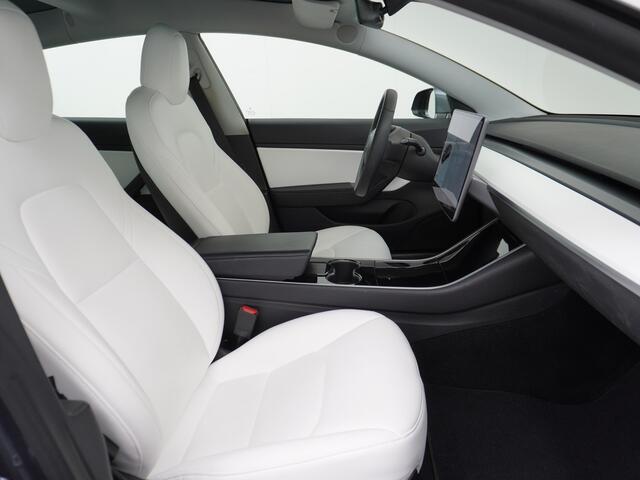 Tesla Model 3 Long Range AWD 75kWh IVOOR 463PK 18" FSD-Full Self Driving Computer Premium Audio 4wd AutoPilot Panoramadak Camera's Leer Adaptive-Cruise-Control+Stop&Go Pdc-a+v Ecc Dual-Motor Keyless Ecc Dual-Motor Keyless Stoel+Achterbank verwarming Electr.Stoelen+Memo