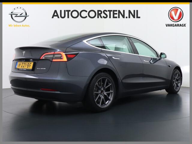Tesla Model 3 Long Range AWD 75kWh IVOOR 463PK 18" FSD-Full Self Driving Computer Premium Audio 4wd AutoPilot Panoramadak Camera's Leer Adaptive-Cruise-Control+Stop&Go Pdc-a+v Ecc Dual-Motor Keyless Ecc Dual-Motor Keyless Stoel+Achterbank verwarming Electr.Stoelen+Memo