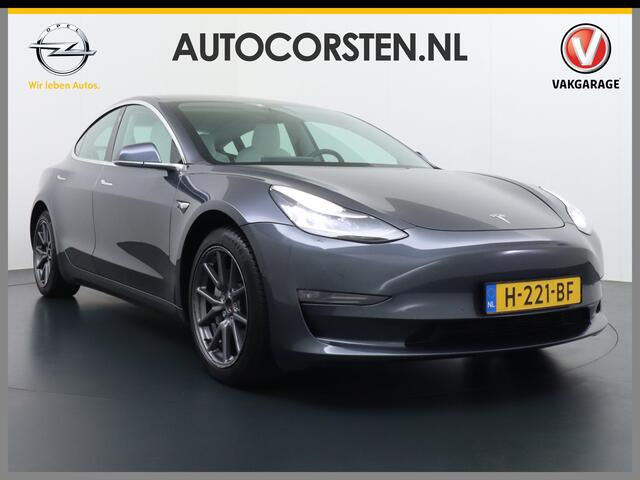 Tesla Model 3 Long Range AWD 75kWh IVOOR 463PK 18" FSD-Full Self Driving Computer Premium Audio 4wd AutoPilot Panoramadak Camera's Leer Adaptive-Cruise-Control+Stop&Go Pdc-a+v Ecc Dual-Motor Keyless Ecc Dual-Motor Keyless Stoel+Achterbank verwarming Electr.Stoelen+Memo