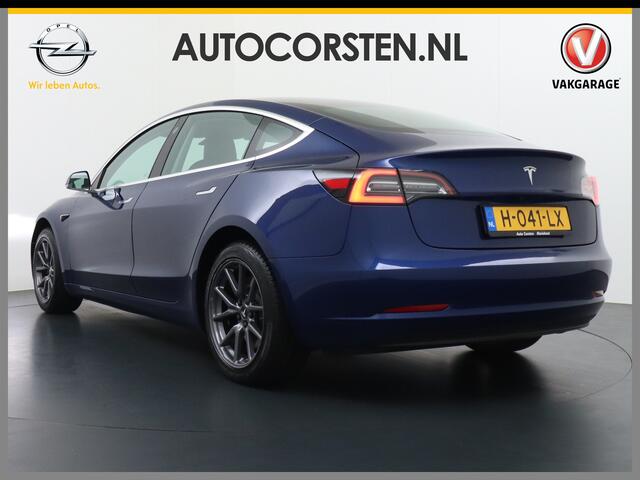 Tesla Model 3 2020 RWD SR+ 60kWh 325PK FSD-3 Computer AutoPilot Leder PanoDak Adaptive-Cruise Lmv 18" Camera's Elektr.-Stuur+Stoelen+Spiegels+Geheugen+Easy-Entry+Verwarmde stoelen Park assistent PDC WIFI Navi LED Comfortstoelen ACC DAB Voorverwarmen interieur en Keyles