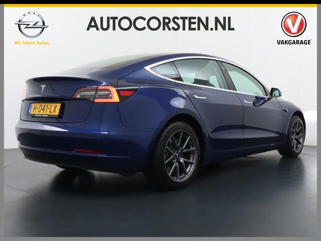 Tesla Model 3 2020 RWD SR+ 60kWh 325PK FSD-3 Computer AutoPilot Leder PanoDak Adaptive-Cruise Lmv 18" Camera's Elektr.-Stuur+Stoelen+Spiegels+Geheugen+Easy-Entry+Verwarmde stoelen Park assistent PDC WIFI Navi LED Comfortstoelen ACC DAB Voorverwarmen interieur en Keyles